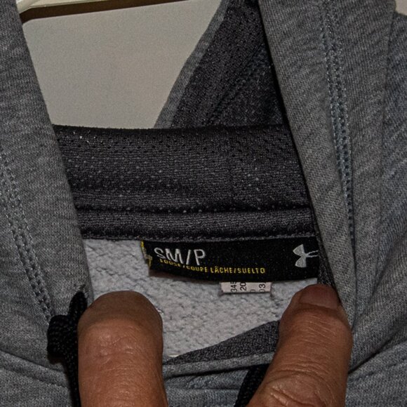 Under Armour Fleece lined Hoodie Gray  Mens Small P - Picture 3 of 4